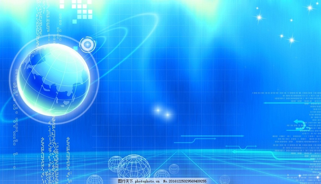 蓝色科技背景图片 创意与未来的视觉表达